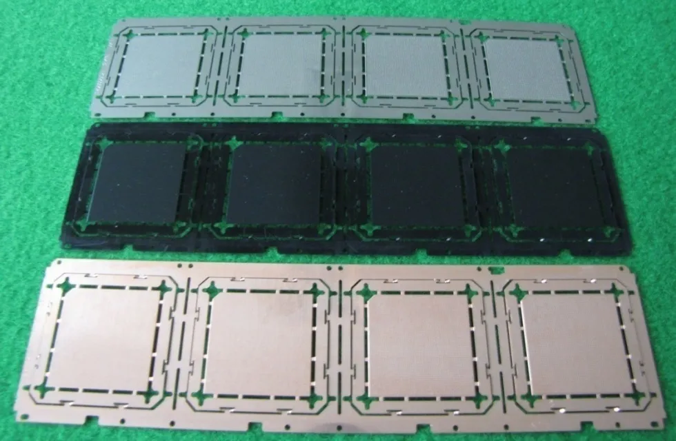 Matrix-type heat spreader frames